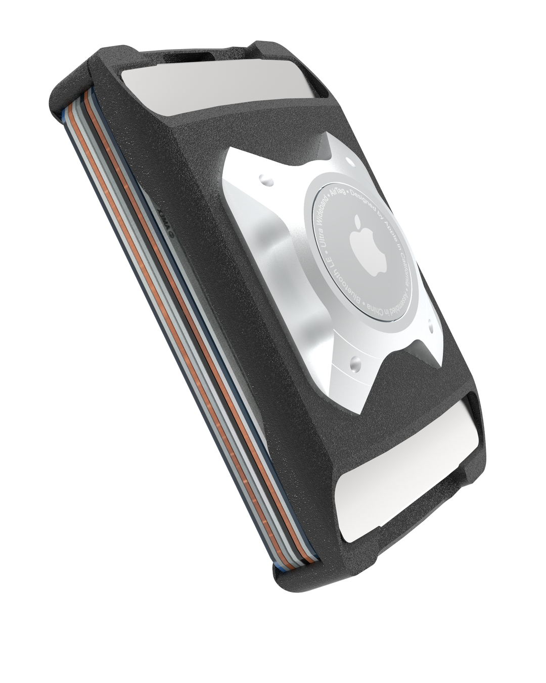 XSTO AirTag Wallet Silver | Ultra-Slim Aluminum RFID Wallet with