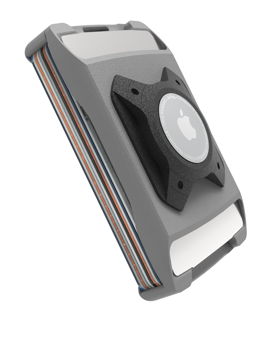 XSTO AirTag Ready Wallet Black - Trackable Aluminum RFID Wallet