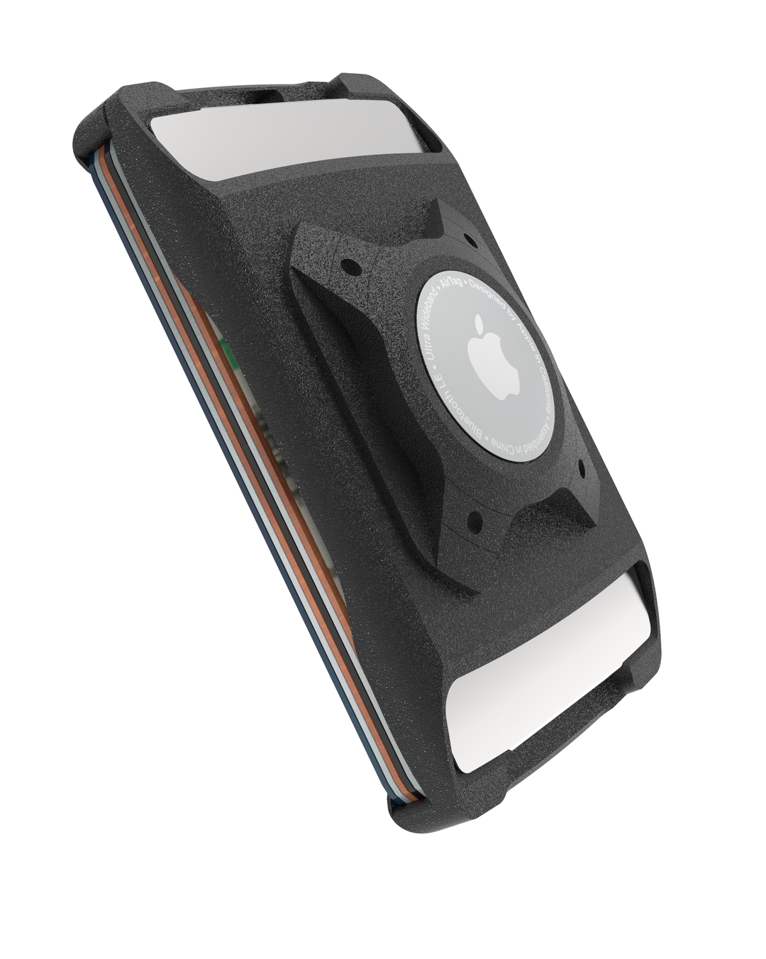 XSTO AirTag Ready Wallet Black - Trackable Aluminum RFID Wallet