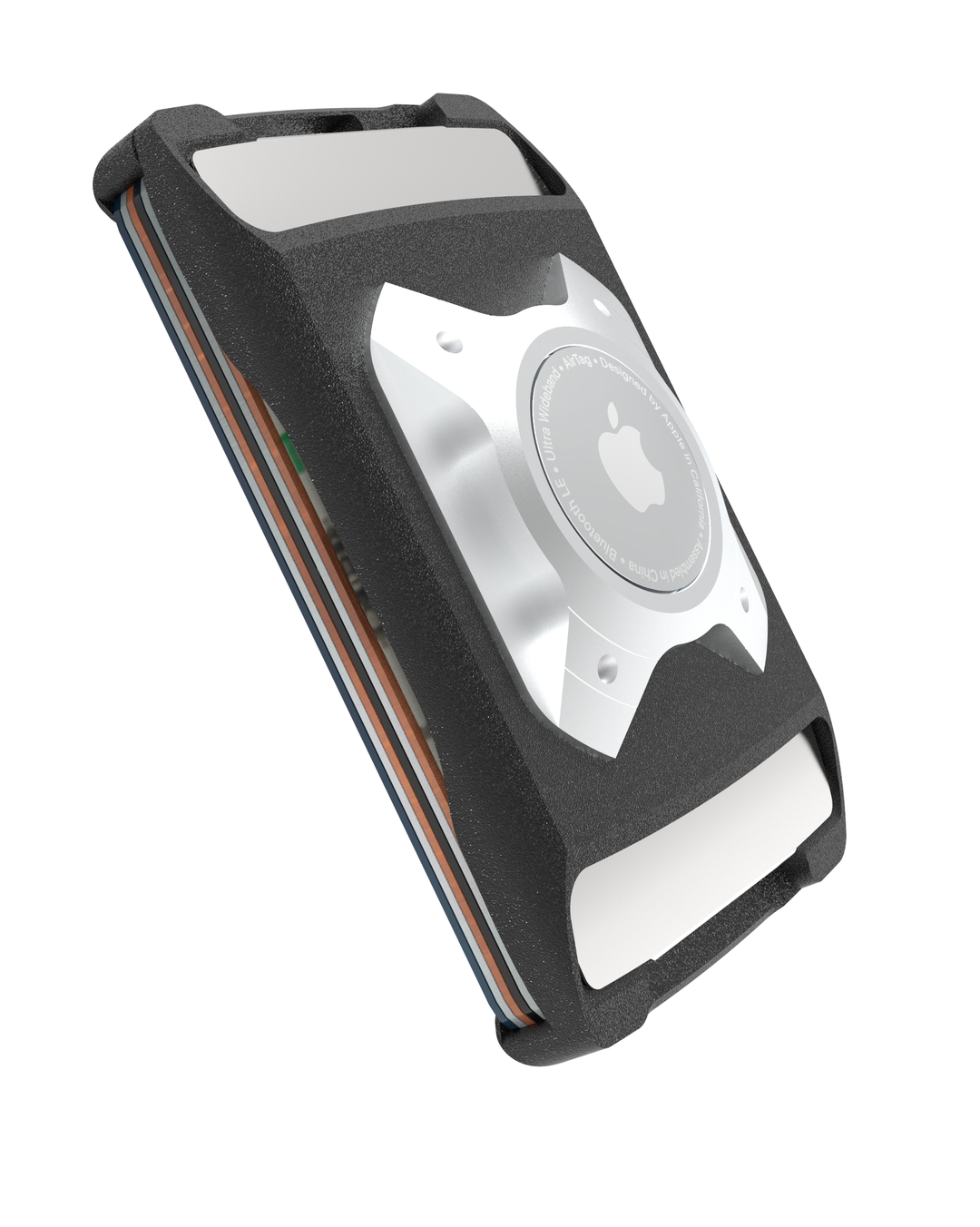 XSTO AirTag Wallet Silver | Ultra-Slim Aluminum RFID Wallet with