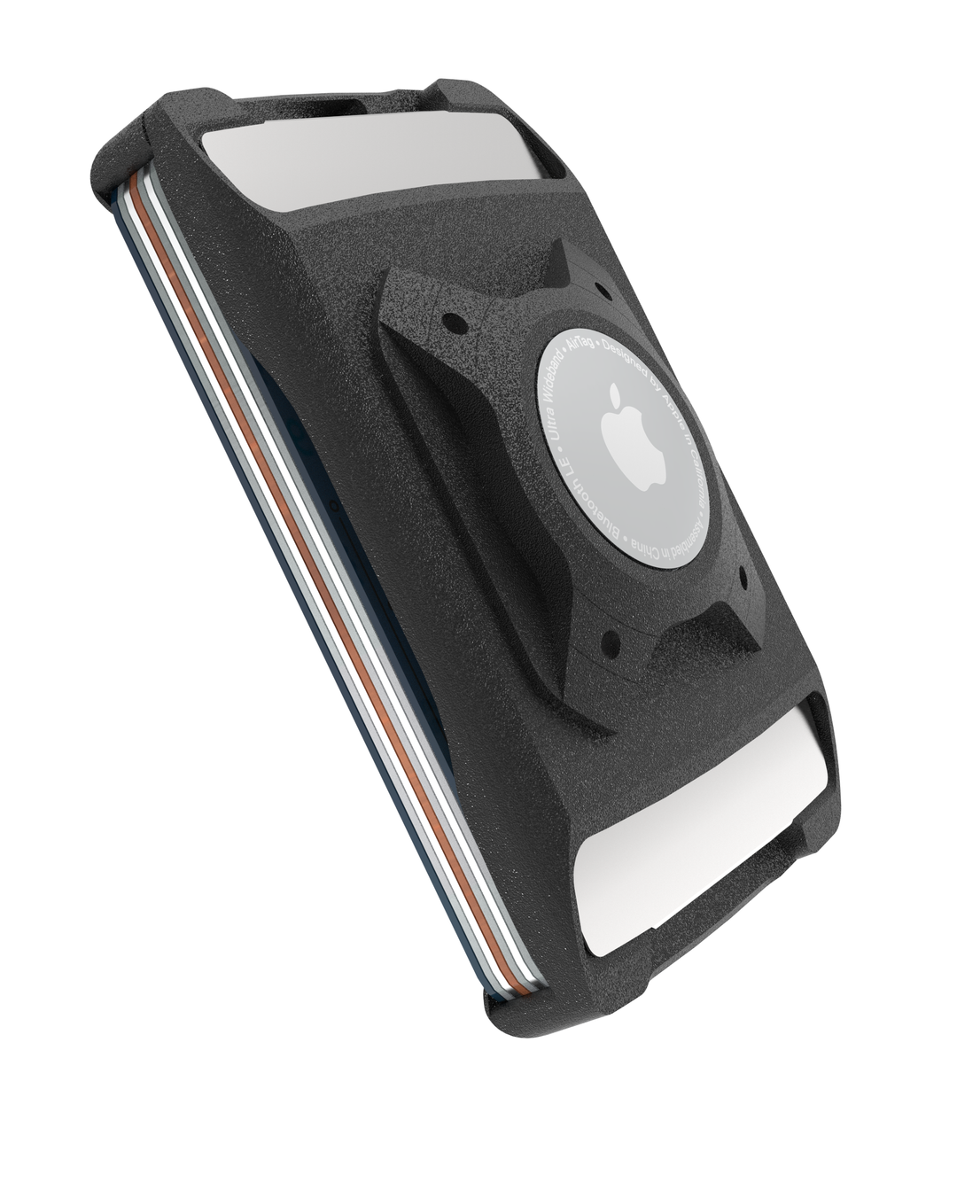 XSTO AirTag Ready Wallet Black - Trackable Aluminum RFID Wallet