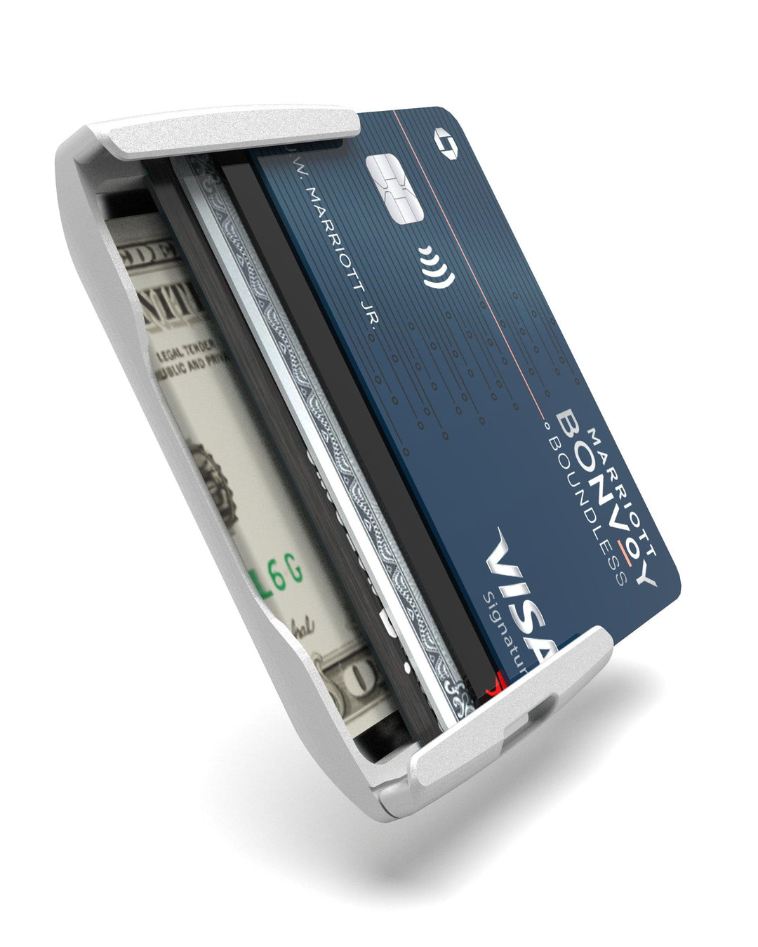 XSTO Wallet 10 Card フロストホワイト ミニマリスト財布 White2_b9c53690-21cb-4c03-b869